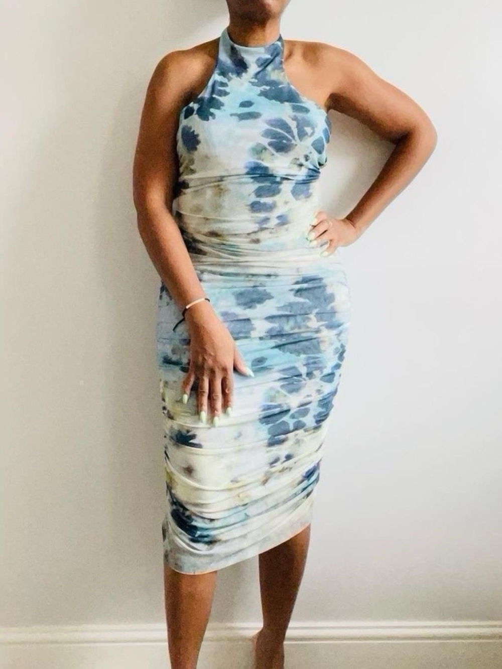 Zara Printed Tulle Dress